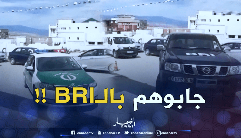 شاهد الحراسة الأمنية المرافقة لأسئلة البكالوريا لحظة وصولها إلى مقر مديرية التربية لميلة