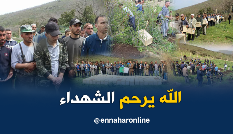 بالصور.. استخراج رفاة 81 شهيد بجبل اللوح في عين الدفلى