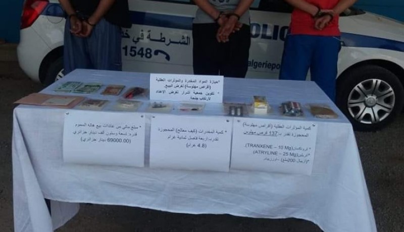 تفكيك عصابة مختصة في ترويج المخدرات بغليزان