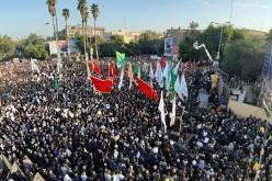 بدء مراسم تشييع جثمان القائد سليماني بطهران