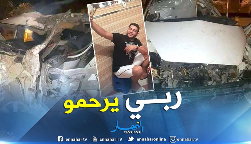 بالصور.. قتيل في حادث سيارة بواد أوشايح