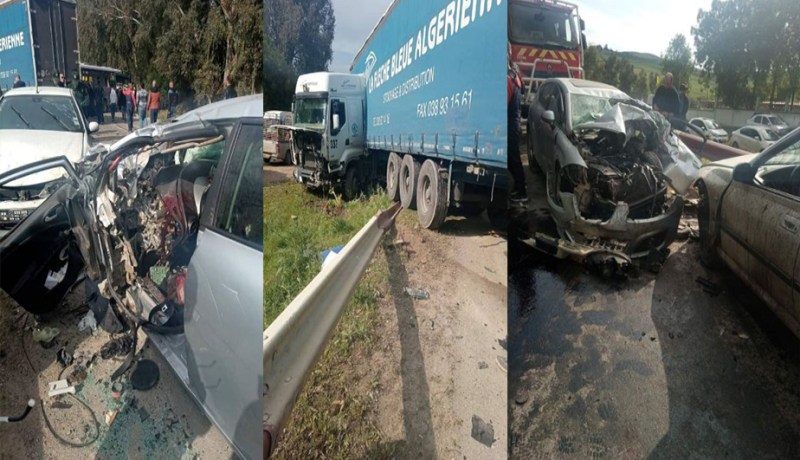 حادث مرور.. وفاة شخص وإصابة 21 آخرين بجروح في قسنطينة