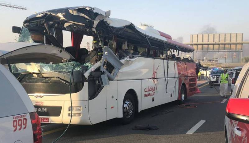 17 قتيل حصيلة جديدة لضحايا حادثة حافلة دبي