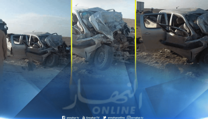 3 قتلى و5 جرحى في حادث تصادم سيارتين بوهران