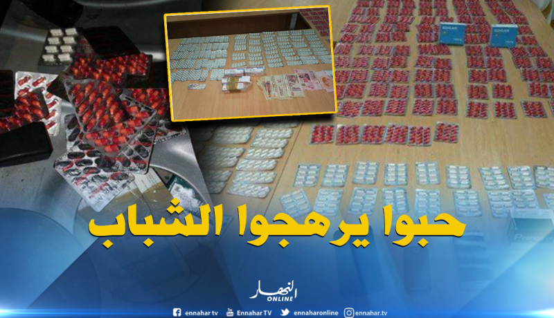 احباط محاولة ادخال 4013 قرص مهلوس في الحدود الجزائرية