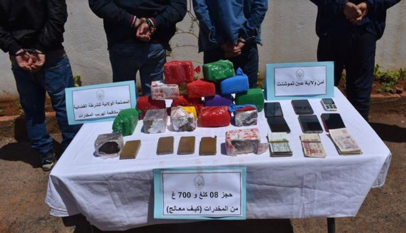 حجز أكثر من 8 كلغ “كيف معالج” في عين تيموشنت