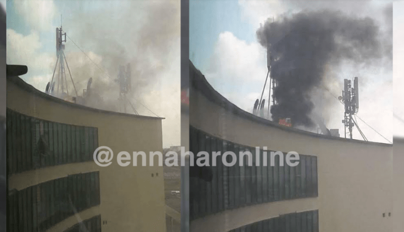 حريق مهول بمطعم تركي بمركز تجاري بباب الزوار بالعاصمة