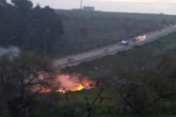 صور حطام الطائرة الصهيونية التي أسقطتها سوريا