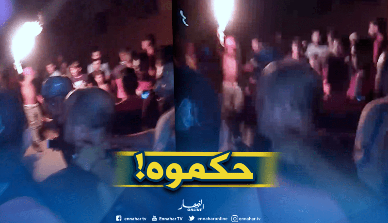 بالفيديو: مواطنون يقبضون على شخص وهو بصدد سرقة طفل في بني صاف