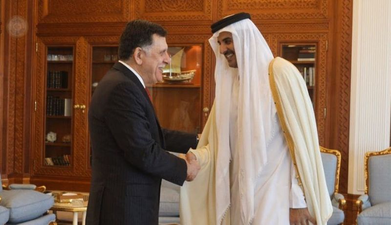 أمير قطر يعلن دعمه لحكومة الوفاق الليبية
