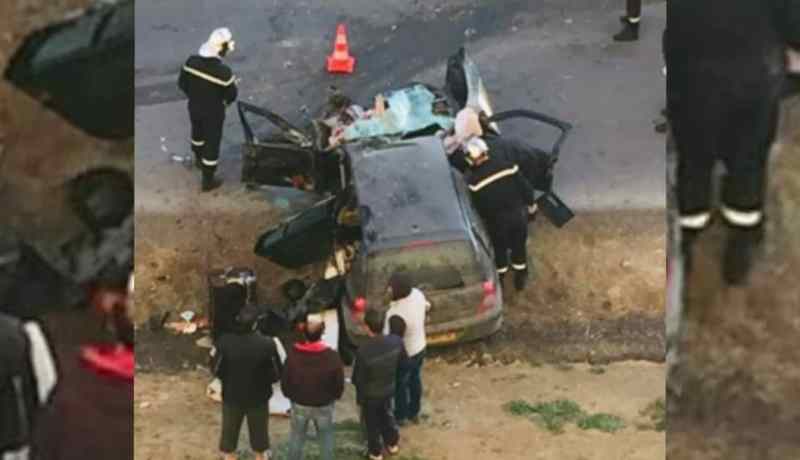 خنشلة: وفاة زوجين بعد انحراف وانقلاب سيارتهما