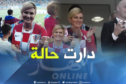بالفيديو.. رئيسة كرواتيا تخطف الأنظار في مدرجات المونديال !!