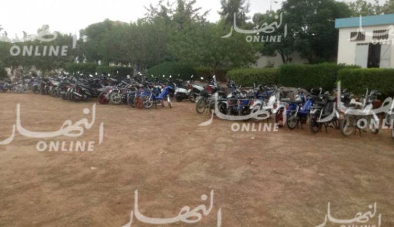 وضع 10258 دراجة نارية في المحشر بسبب مخالفتها قانون المرور