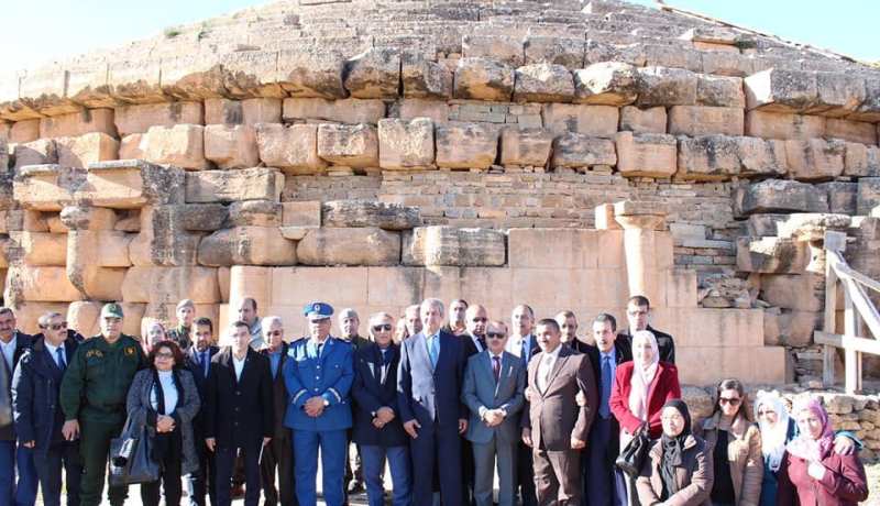 بالصور.. رابحي يزور المعالم الأثرية لولاية باتنة