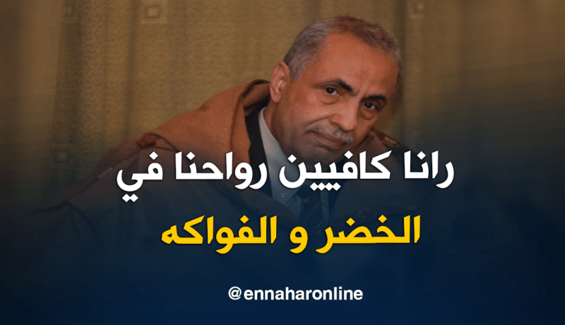 محمد عليوي: لدينا إكتفاء ذاتي ولا نحتاج لإستيراد الخضر والفواكه
