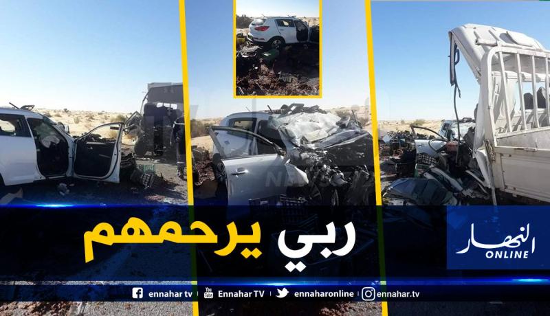 5 وفيات و6 جرحى بعد حادث مرور مروع في الوادي