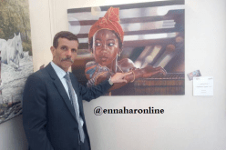 رسّام يعرض لوحة لسيدة إفريقية بمئة مليون سنتيم بسوق الفن بالعاصمة