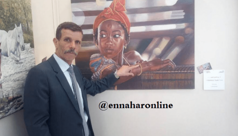 رسّام يعرض لوحة لسيدة إفريقية بمئة مليون سنتيم بسوق الفن بالعاصمة