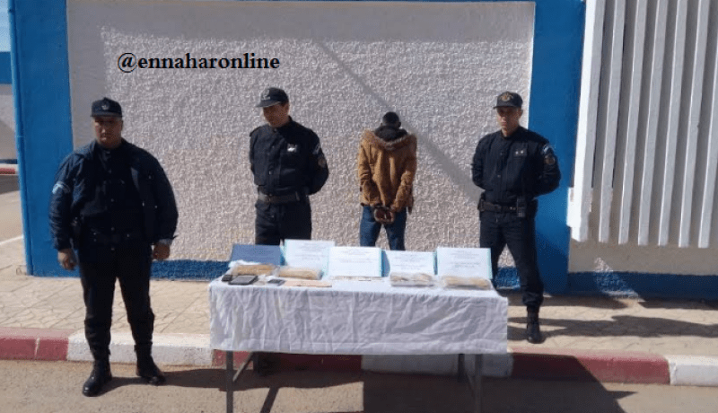 توقيف رعية مالي بحوزته 3.5 كلغ من القنب الهندي بالأغواط