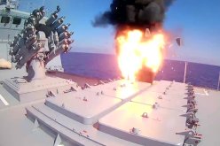 فرقاطة روسية تقصف دواعش سوريا بالصواريخ