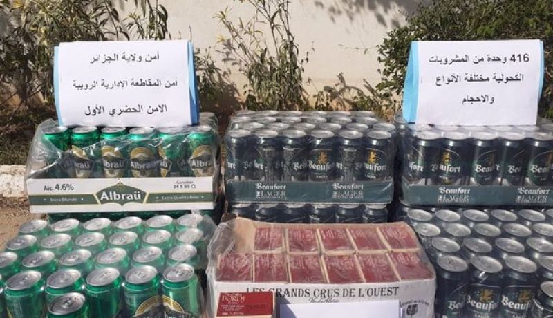 العاصمة.. حجز 416 وحدة من المشروبات الكحولية بالرويبة