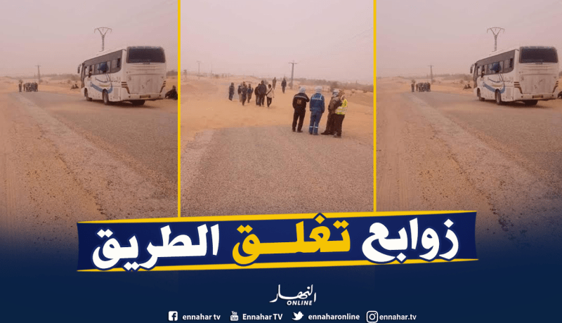 بالصور.. الزوابع الرملية تُغلق الطرق في قصور تنركوك بأدرار