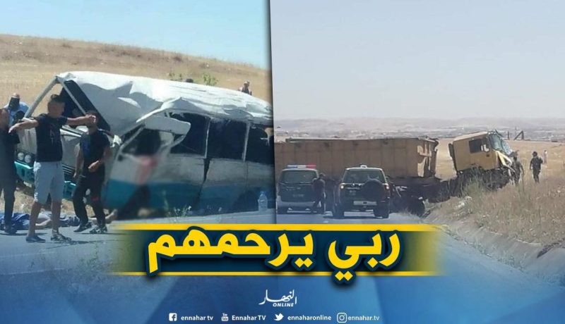 10 قتلى و14 جريحا في اصطدام حافلة بشاحنة في سطيف