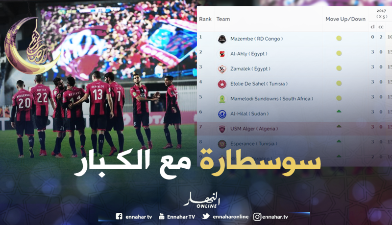 إتحاد العاصمة السَابع إفريقيا والأوّل وطنيا !