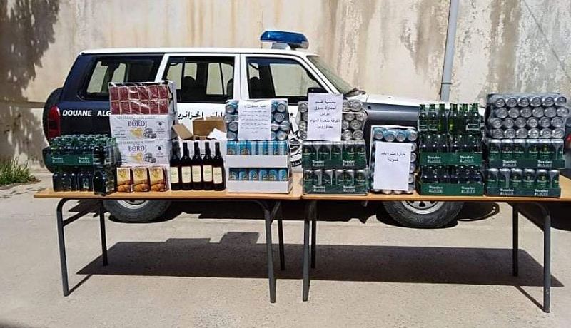 جمارك سوق أهراس تحجز 420 علبة من المشروبات الكحولية
