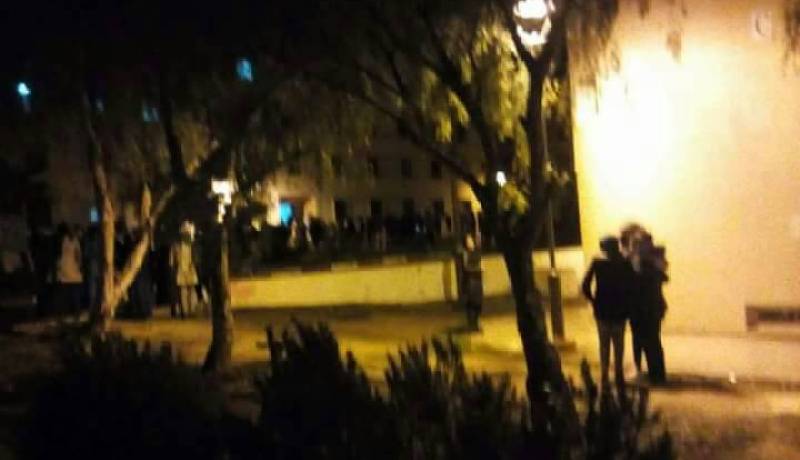 حريق مهول بالإقامة الجامعية “الكومبيس” في سيدي بلعباس