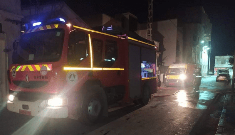 إصابة 4 أشخاص في حريق مسكن بسيدي بلعباس