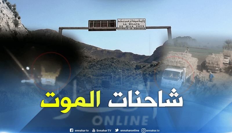 بالفيديو.. شاحنات الموت تجوب الطرقات حاملة التبن في ميلة