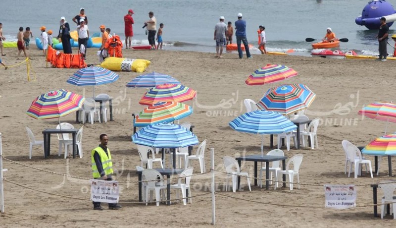 70 إطار من وزارة الداخلية لمعاينة تطبيق مجانية الدخول إلى 426 شاطئ