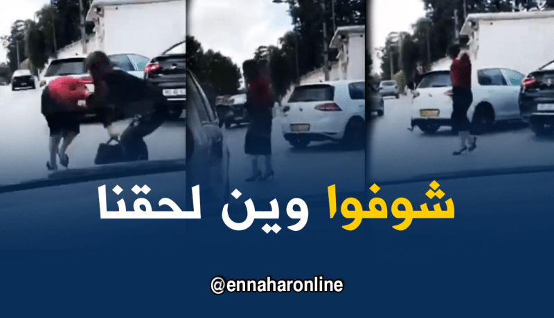 بالفيديو.. مشادات بالأيدي بين امرأتين بالعاصمة