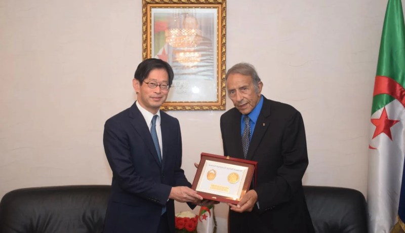 لهبيري يستقبل سفير اليابان بالجزائر