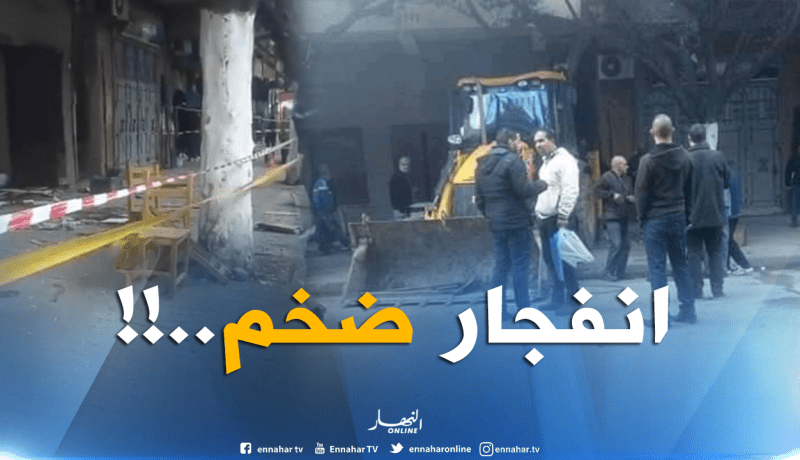 بالفيديو: احتراق شخص إثر انفجار الغاز داخل محل تجاري في تيبازة