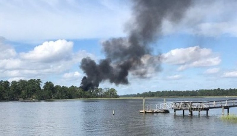 تحطم أغلى طائرة عسكرية أمريكية في ولاية كارولينا الجنوبية