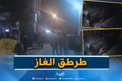 انفجار أنبوب رئيسي للغاز الطبيعي ببلدية بئر خادم