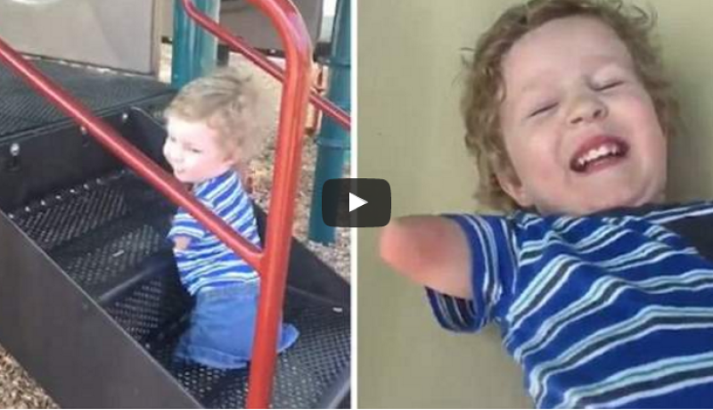 بالفيديو.. طفل مبتور اليدين والقدمين يدهش العالم