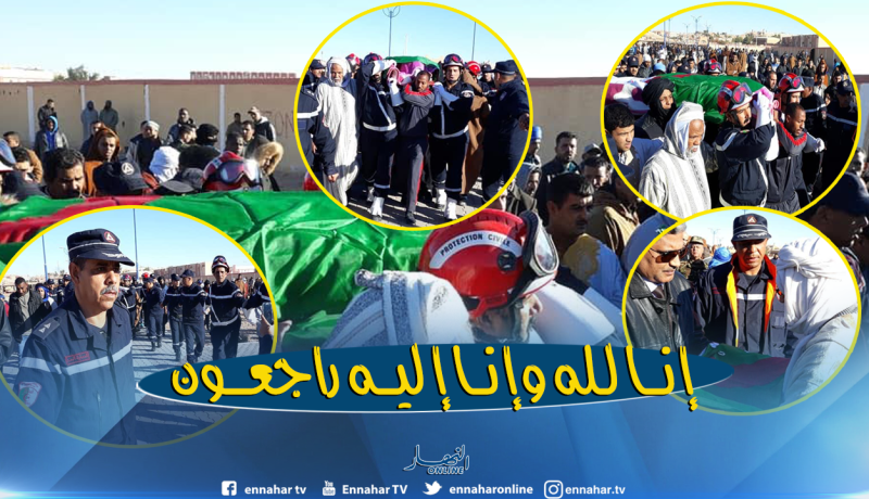 بالصور.. هكذا شيع سكان تندوف عون الحماية المدنية عبد الحميد بوبكر