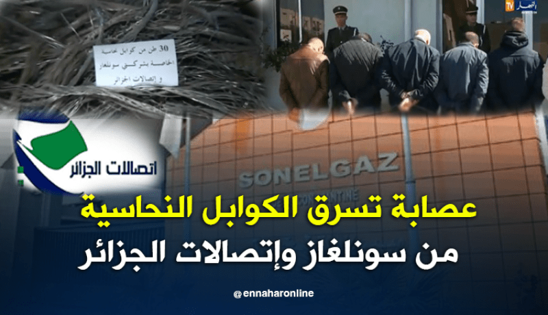 تفكيك شبكة وطنية لسرقة الكوابل النحاسية من سونلغاز وإتصالات الجزائر ببومرداس