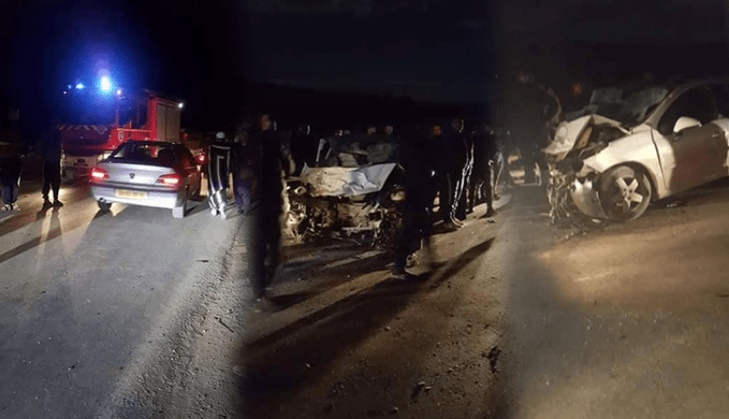 3 قتلى و10 جرحى في حادث مرور ببلدية بوزغاية في الشلف