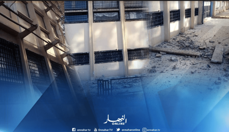 سقوط دعامات إسمنتية بثانوية البشير الإبراهيمي بعين تموشنت