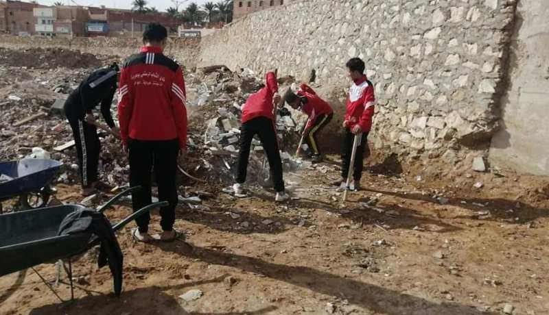 بالصور.. حملة تنظيف بالبلدة القديمة في غرداية.