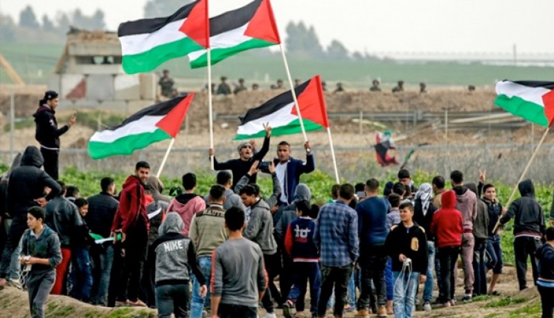 10 جرحى في “جمعة الصمود والثبات” بغزة