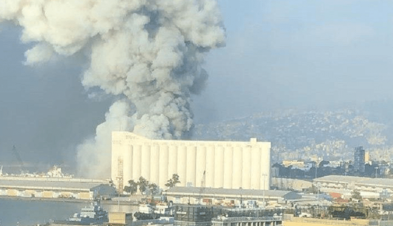بالفيديو.. انفجار مهول وسط العاصمة اللبنانية بيروت