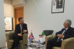 وزير الصناعة والمناجم يستقبل السفير البريطاني باري لوون