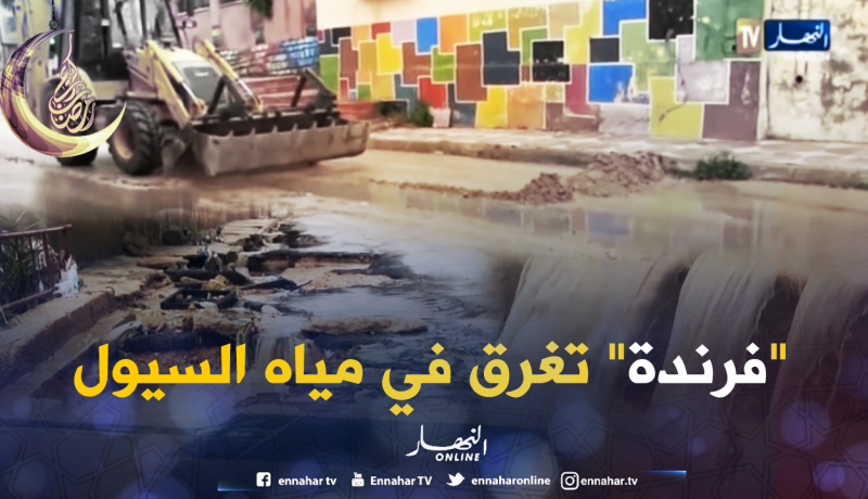 الأمطار تخلف سيول و فيضانات عبر عديد الأحياء بفرندة في تيارت