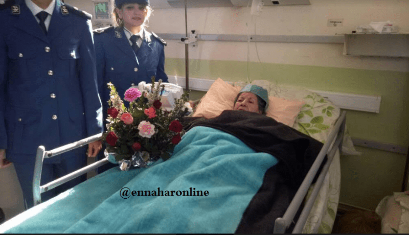 الشرطة تزور الفنانة فريدة صابونجي بمستشفى مصطفى باشا