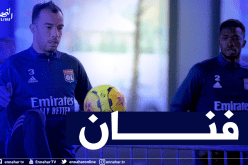 بالفيديو.. بن العمري يبرز مهاراته الفنية في تدريبات ليون